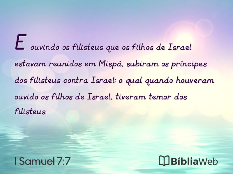 I Samuel 7:7 em imagem para compartilhar
