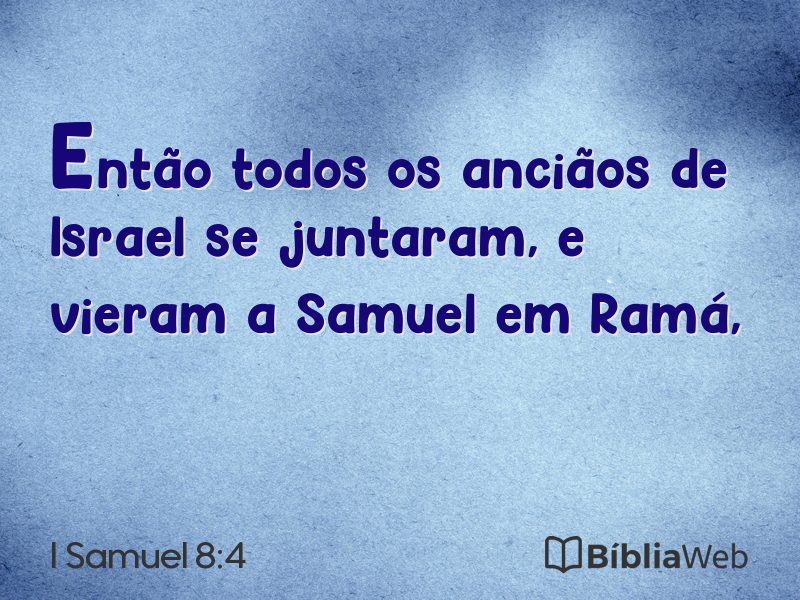 I Samuel 8:4 em imagem para compartilhar