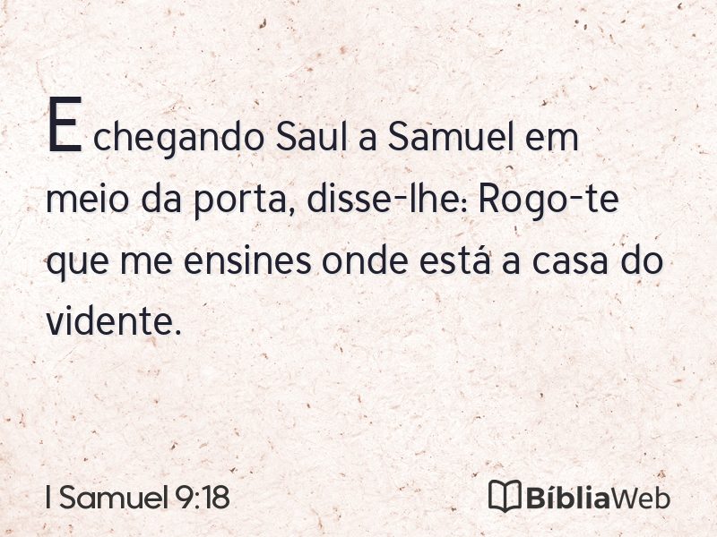 I Samuel 9:18 em imagem para compartilhar