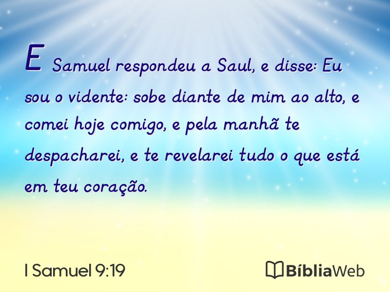 I Samuel 9:19 em imagem para compartilhar