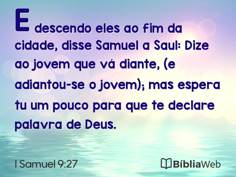 I Samuel 9:27 em imagem para compartilhar