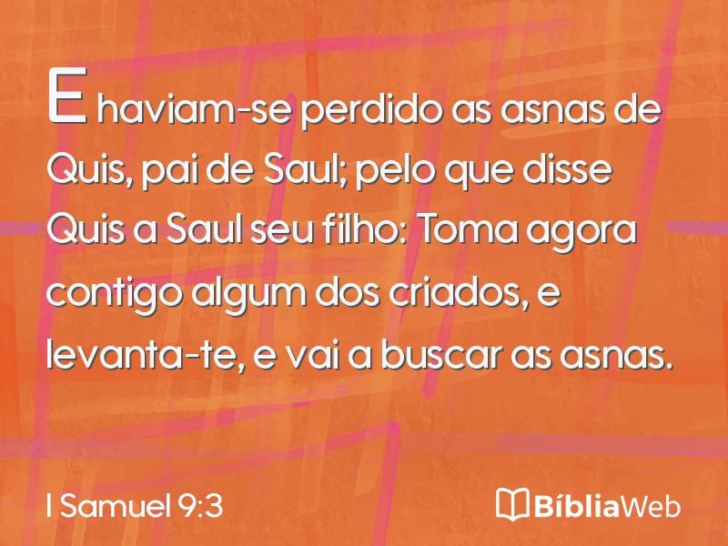 I Samuel 9:3 em imagem para compartilhar