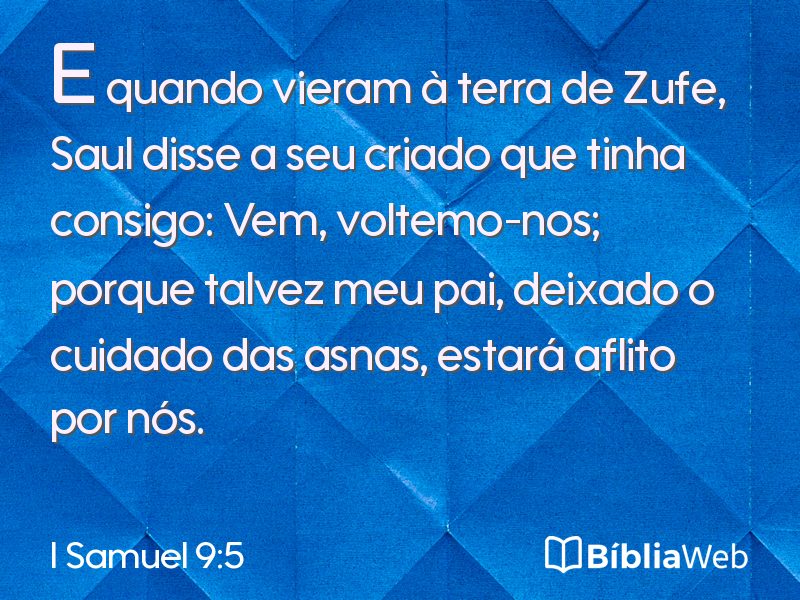 I Samuel 9:5 em imagem para compartilhar