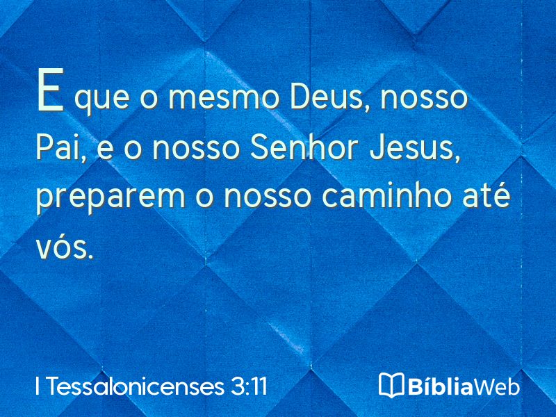 I Tessalonicenses 3:11 em imagem para compartilhar