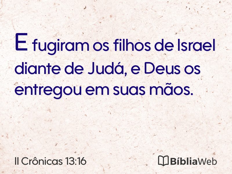 II Crônicas 13:16 em imagem para compartilhar
