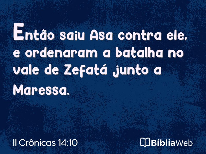 II Crônicas 14:10 em imagem para compartilhar