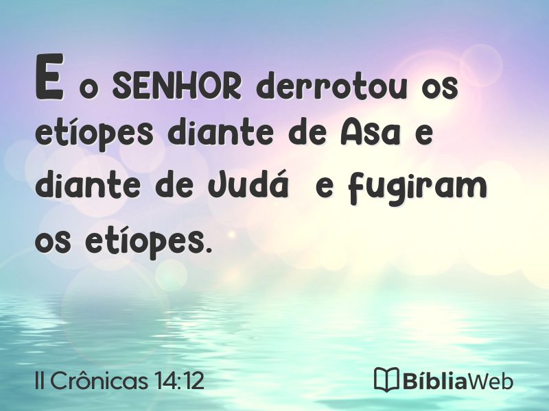 II Crônicas 14:12 em imagem para compartilhar
