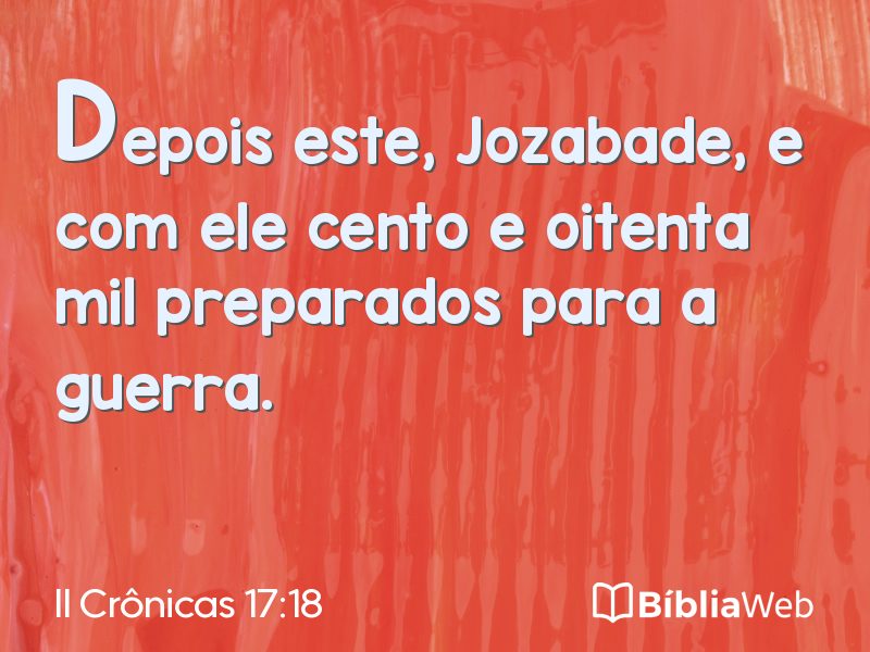 II Crônicas 17:18 em imagem para compartilhar