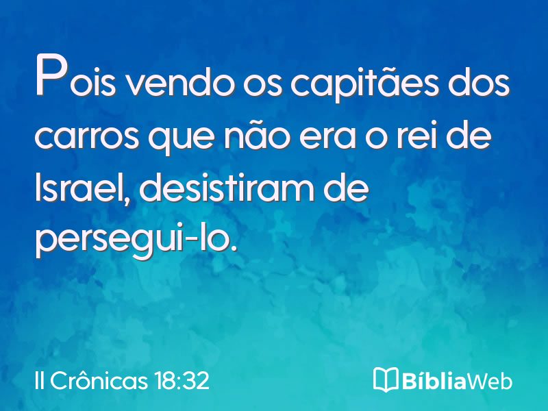 II Crônicas 18:32 em imagem para compartilhar