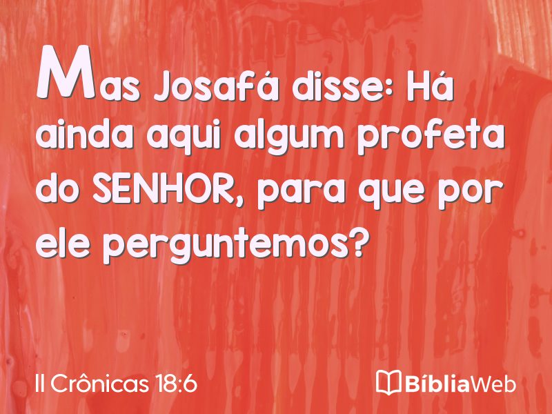 II Crônicas 18:6 em imagem para compartilhar