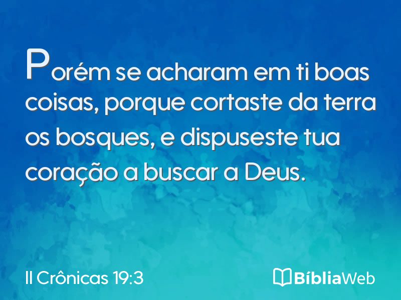 II Crônicas 19:3 em imagem para compartilhar