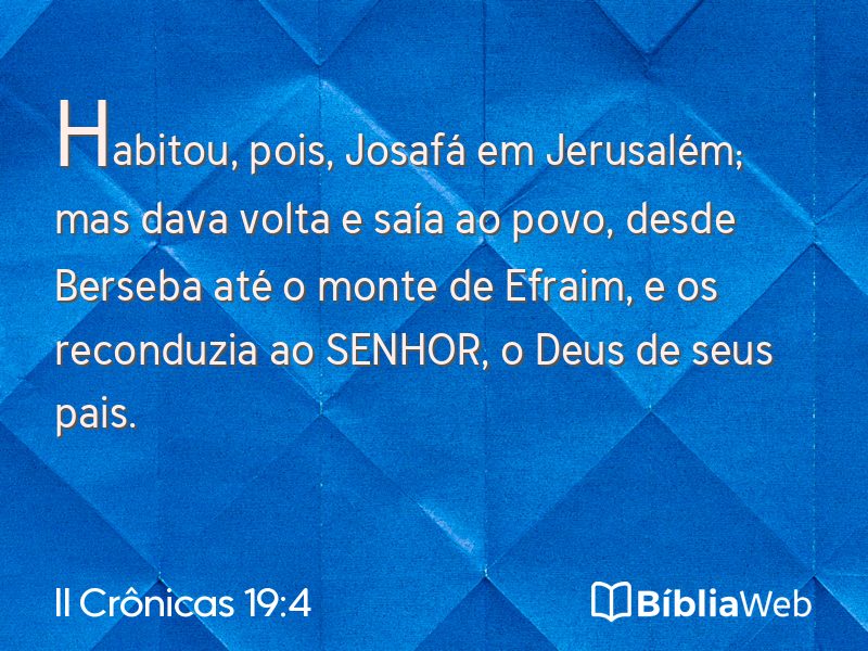 II Crônicas 19:4 em imagem para compartilhar
