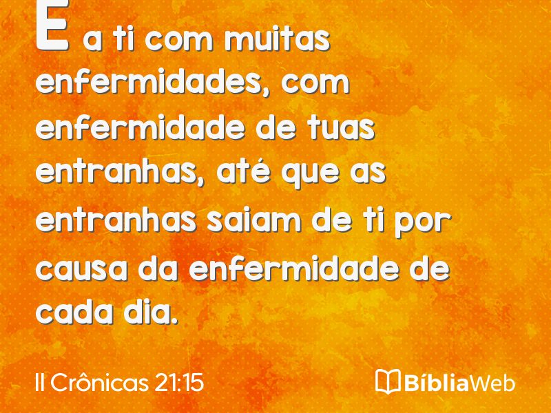 II Crônicas 21:15 em imagem para compartilhar