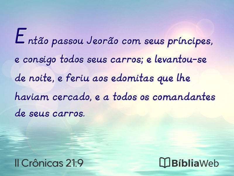 II Crônicas 21:9 em imagem para compartilhar