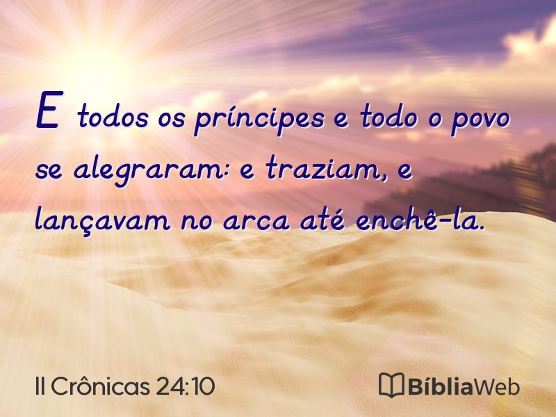 II Crônicas 24:10 em imagem para compartilhar