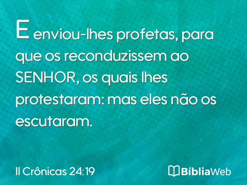 II Crônicas 24:19 em imagem para compartilhar