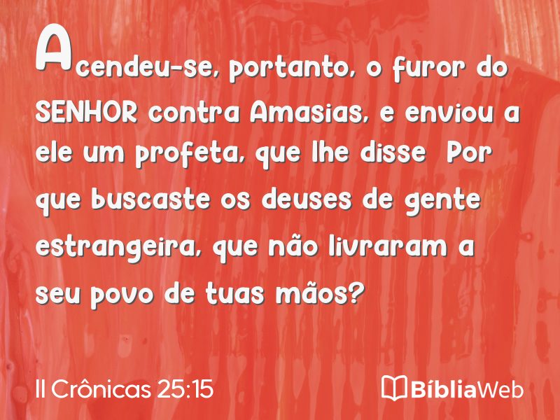 II Crônicas 25:15 em imagem para compartilhar