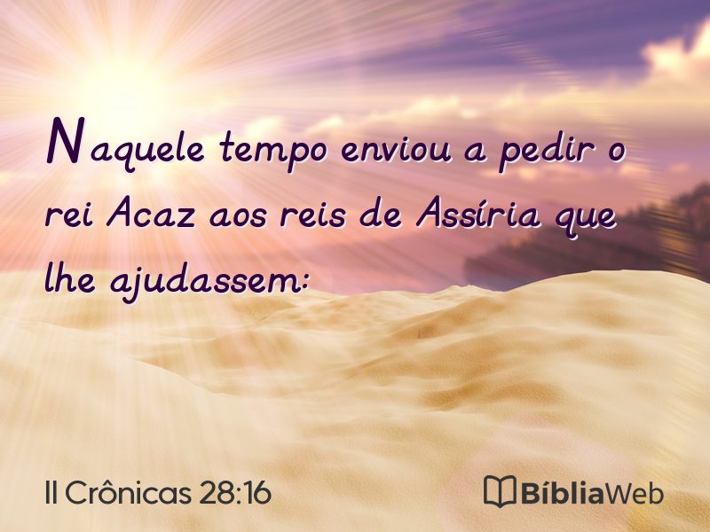 II Crônicas 28:16 em imagem para compartilhar