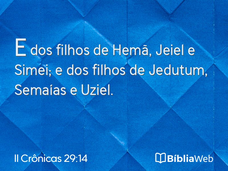 II Crônicas 29:14 em imagem para compartilhar