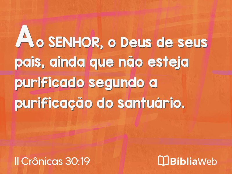 II Crônicas 30:19 em imagem para compartilhar