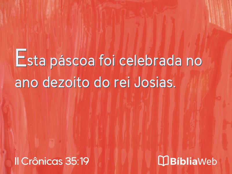II Crônicas 35:19 em imagem para compartilhar