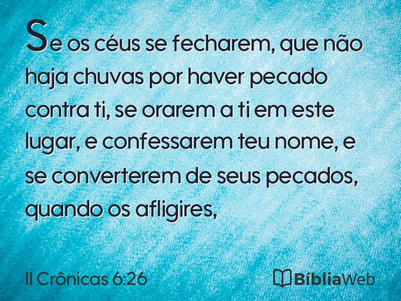 II Crônicas 6:26 em imagem para compartilhar