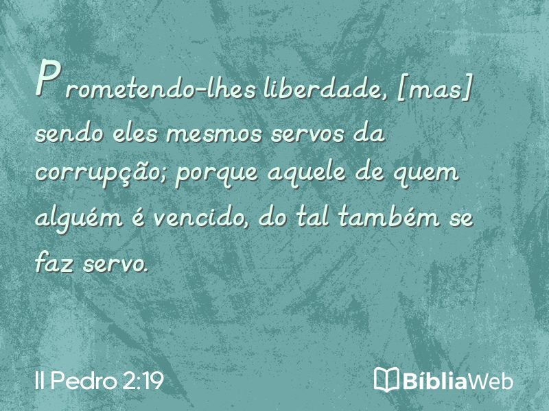 II Pedro 2:19 em imagem para compartilhar