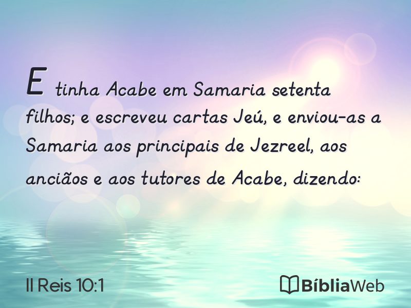 II Reis 10:1 em imagem para compartilhar