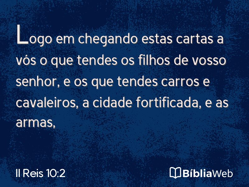 II Reis 10:2 em imagem para compartilhar