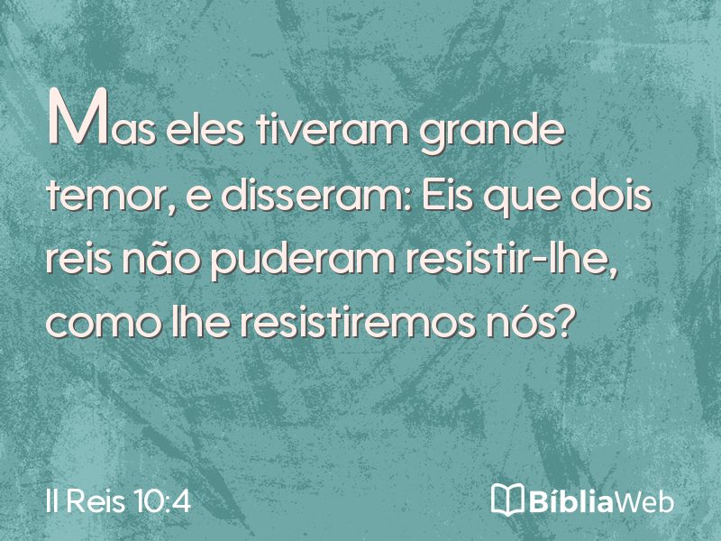 II Reis 10:4 em imagem para compartilhar