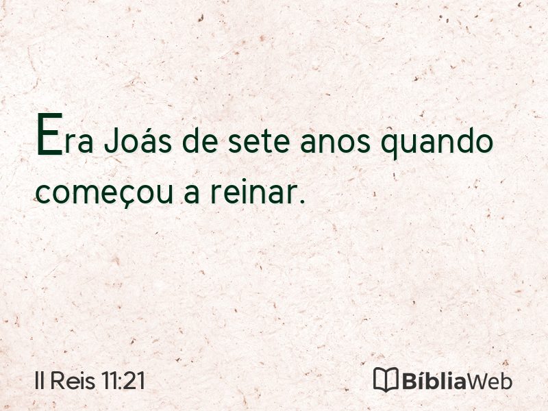 II Reis 11:21 em imagem para compartilhar