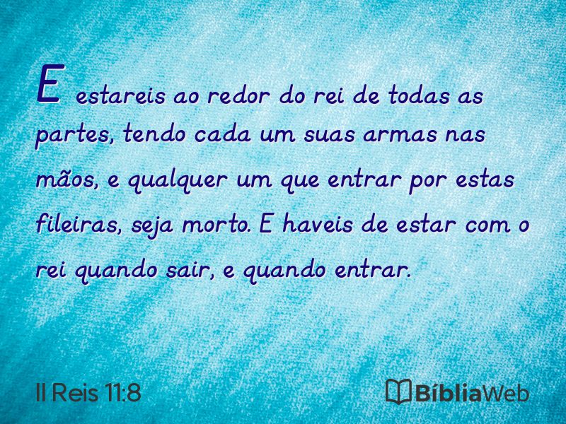 II Reis 11:8 em imagem para compartilhar