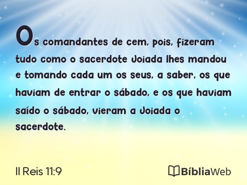 II Reis 11:9 em imagem para compartilhar