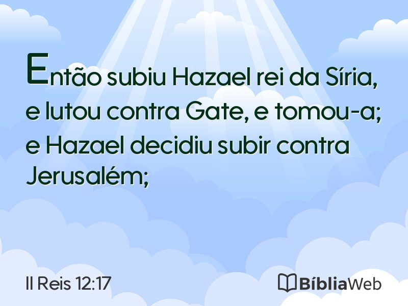 II Reis 12:17 em imagem para compartilhar