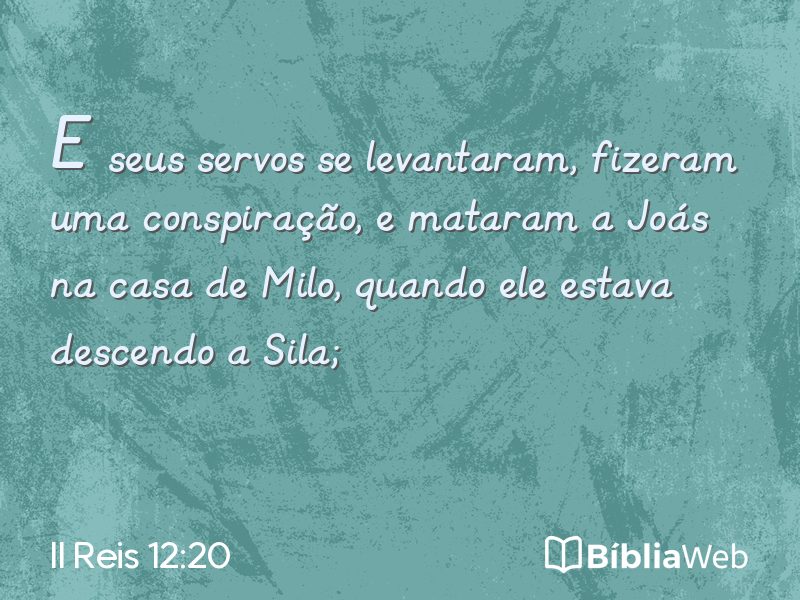 II Reis 12:20 em imagem para compartilhar