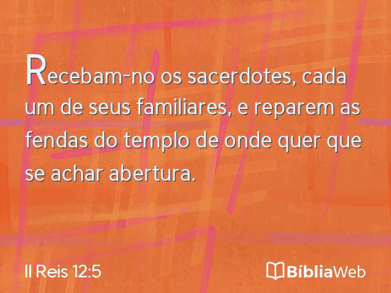 II Reis 12:5 em imagem para compartilhar