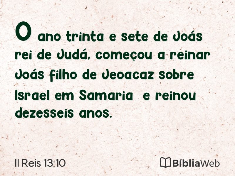 II Reis 13:10 em imagem para compartilhar