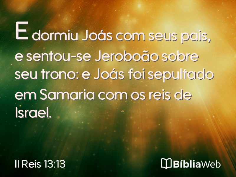 II Reis 13:13 em imagem para compartilhar