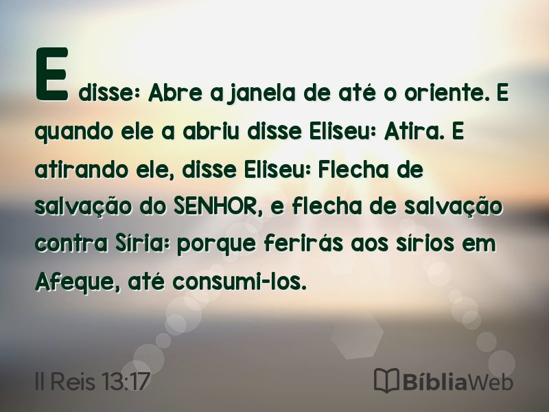II Reis 13:17 em imagem para compartilhar