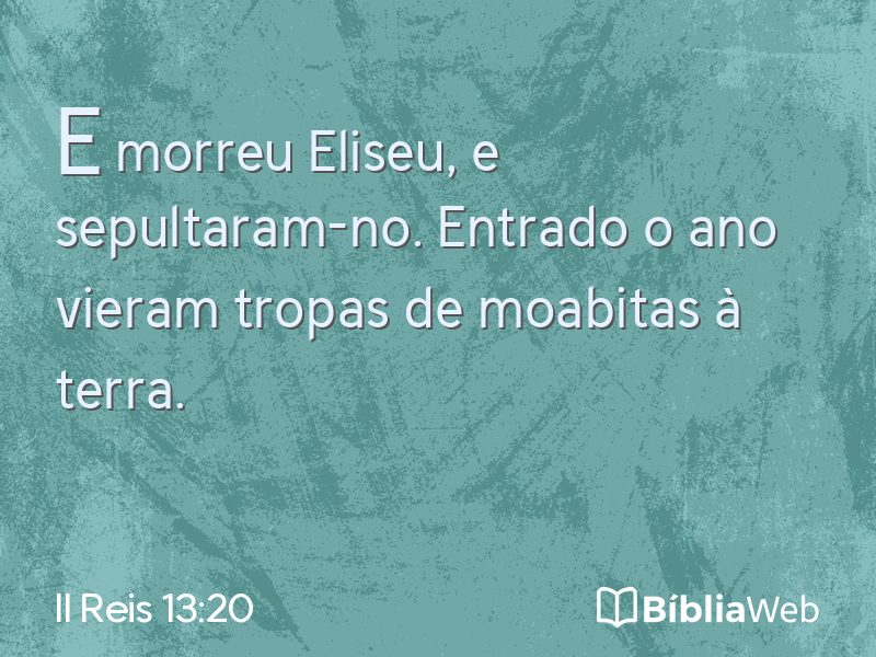 II Reis 13:20 em imagem para compartilhar