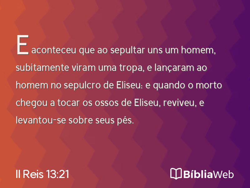 II Reis 13:21 em imagem para compartilhar