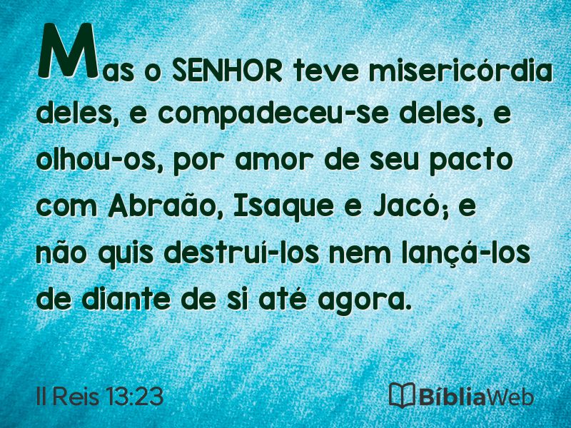 II Reis 13:23 em imagem para compartilhar