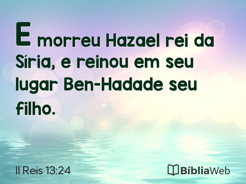 II Reis 13:24 em imagem para compartilhar