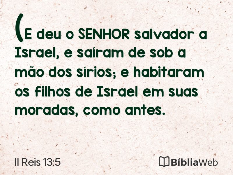 II Reis 13:5 em imagem para compartilhar