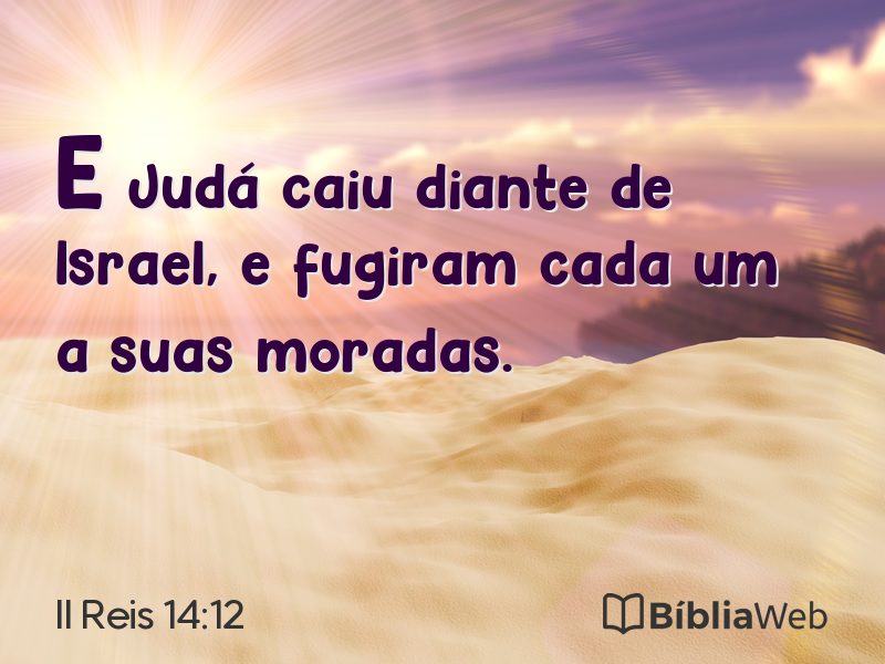 II Reis 14:12 em imagem para compartilhar