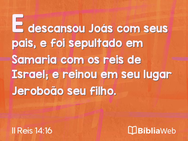 II Reis 14:16 em imagem para compartilhar