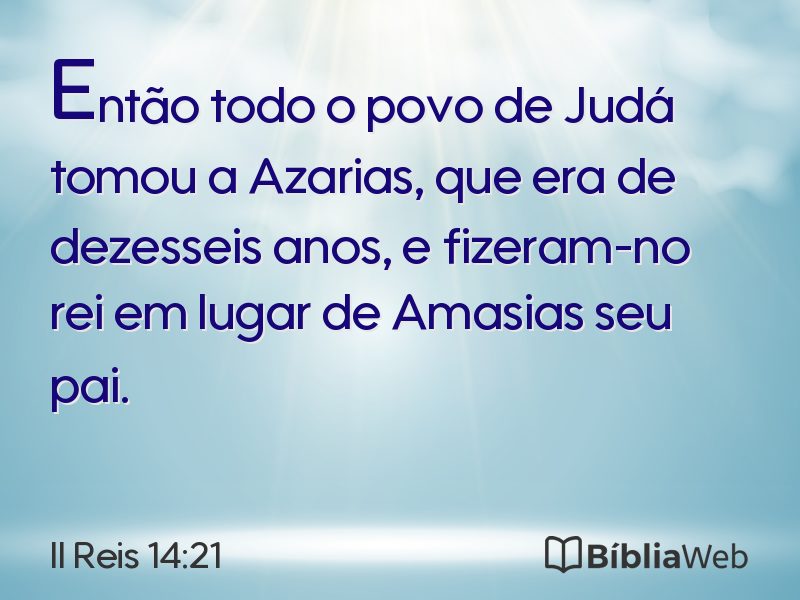 II Reis 14:21 em imagem para compartilhar