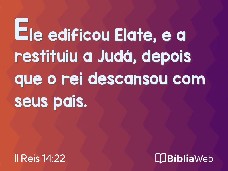 II Reis 14:22 em imagem para compartilhar