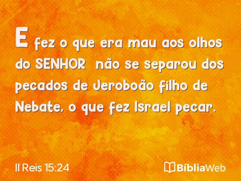 II Reis 15:24 em imagem para compartilhar
