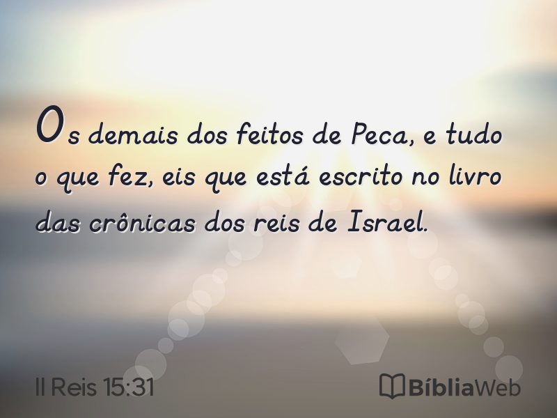 II Reis 15:31 em imagem para compartilhar